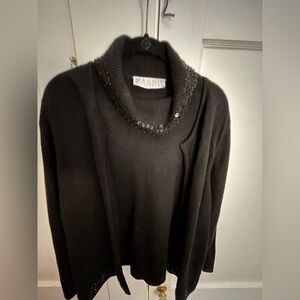 Maggie Black Cowl Neck Sweater